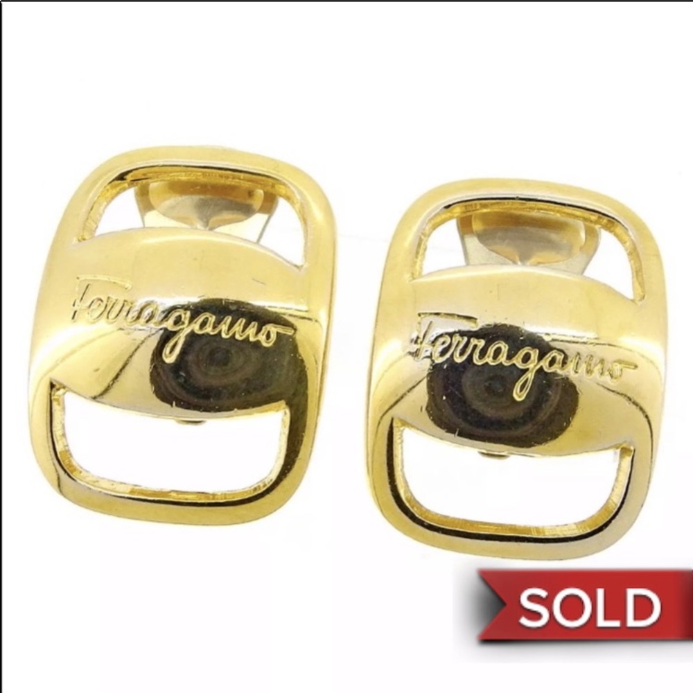 Authentic Salvatore Ferragamo Earrings